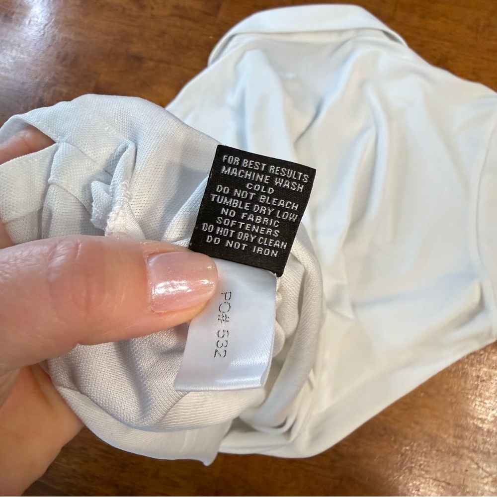 Men's Turtleson Tour Performance White Polo Shirt size medium - Picture 8 of 9